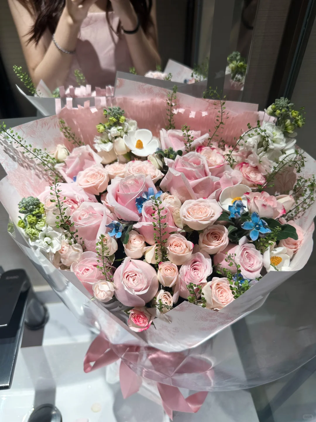 女朋友送的花 无语死了