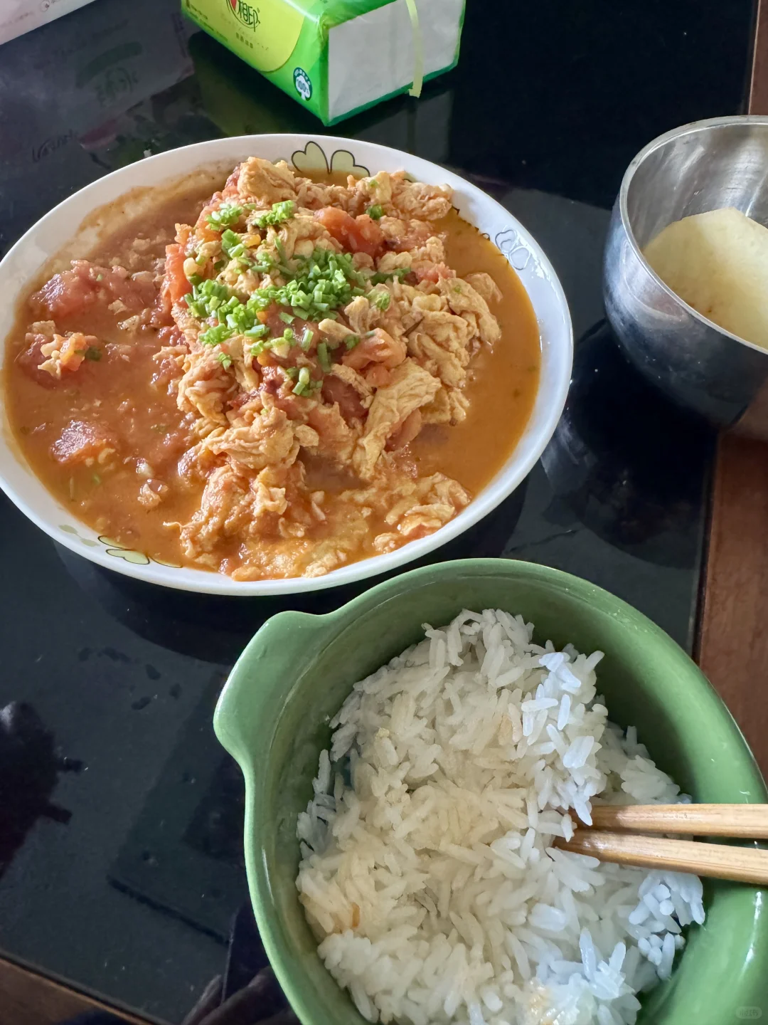 我女朋友做的西红柿炒鸡蛋真的很好吃