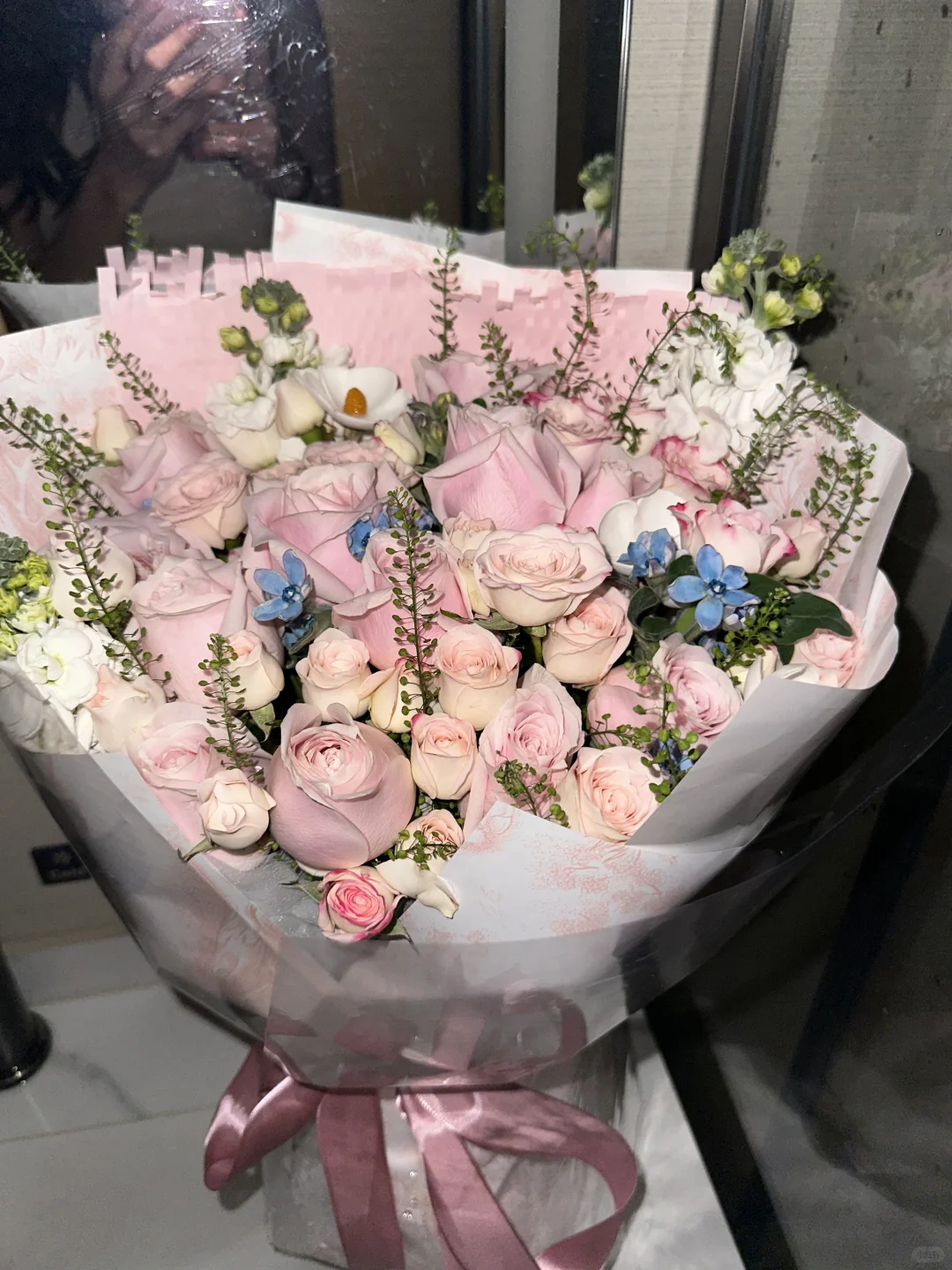 女朋友送的花 无语死了