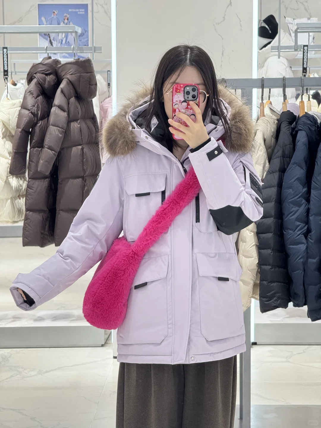 男朋友给的波司登和金耳钉