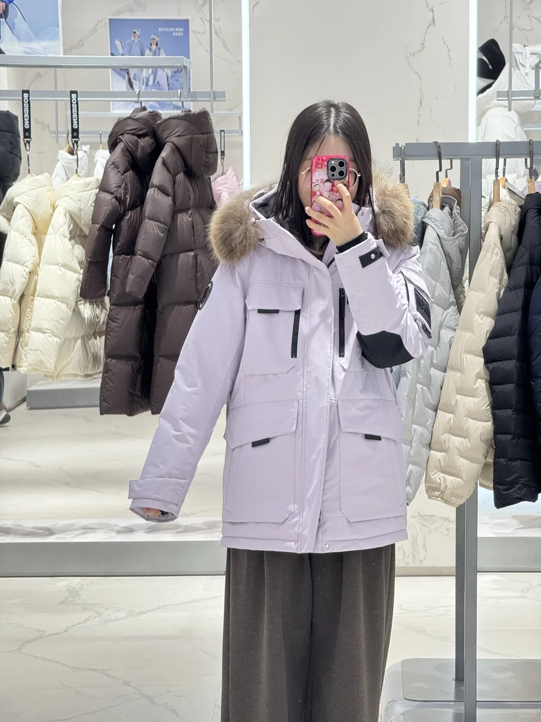 男朋友给的波司登和金耳钉