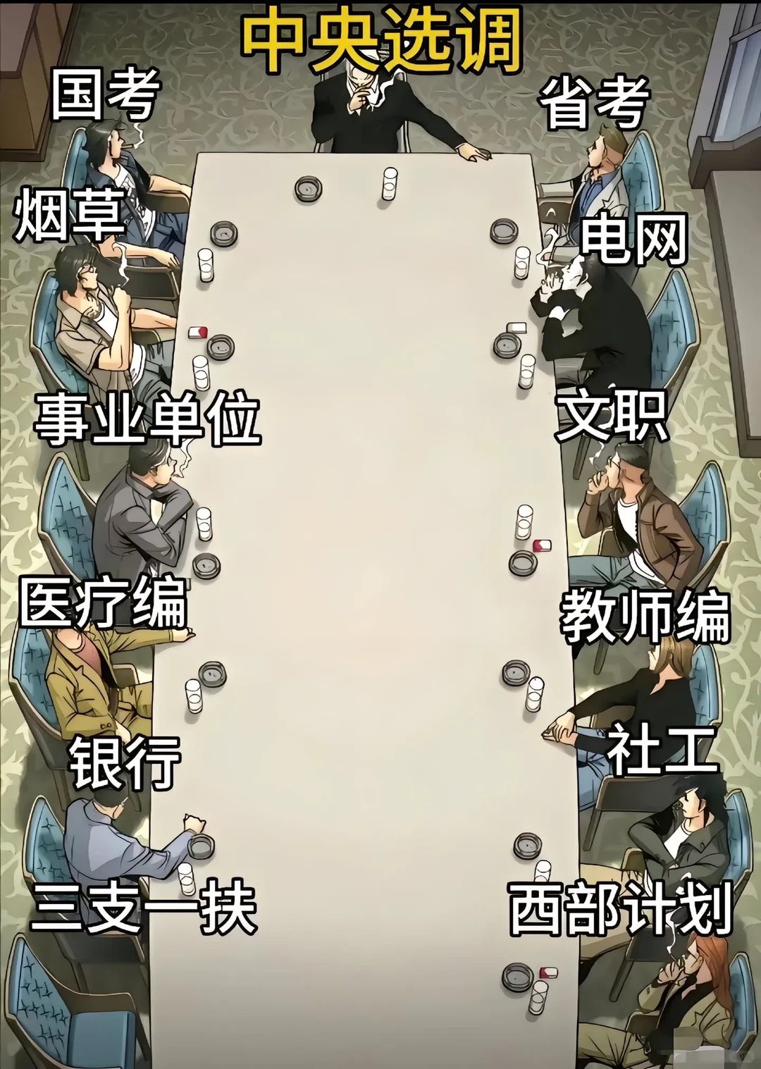 公考地位榜单！中央选调稳坐一把椅