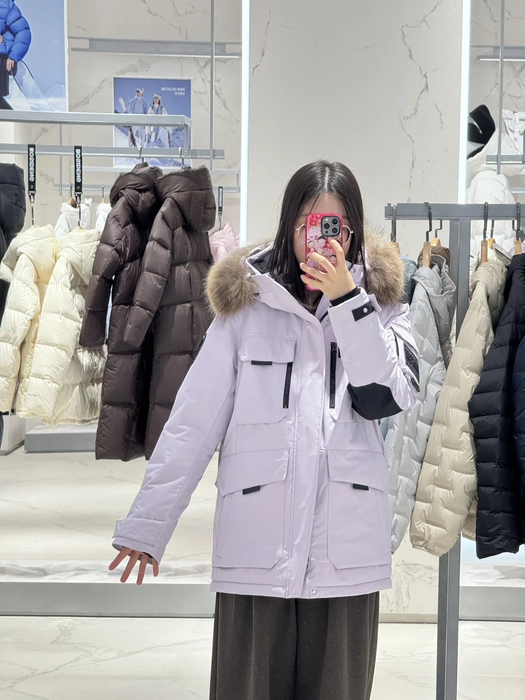 男朋友给的波司登和金耳钉