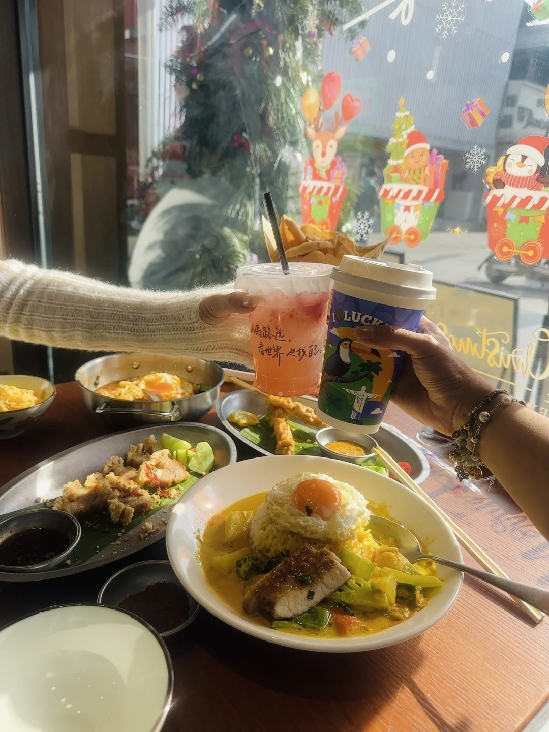 男朋友不在家，带女朋友出门吃个漂亮饭🥘