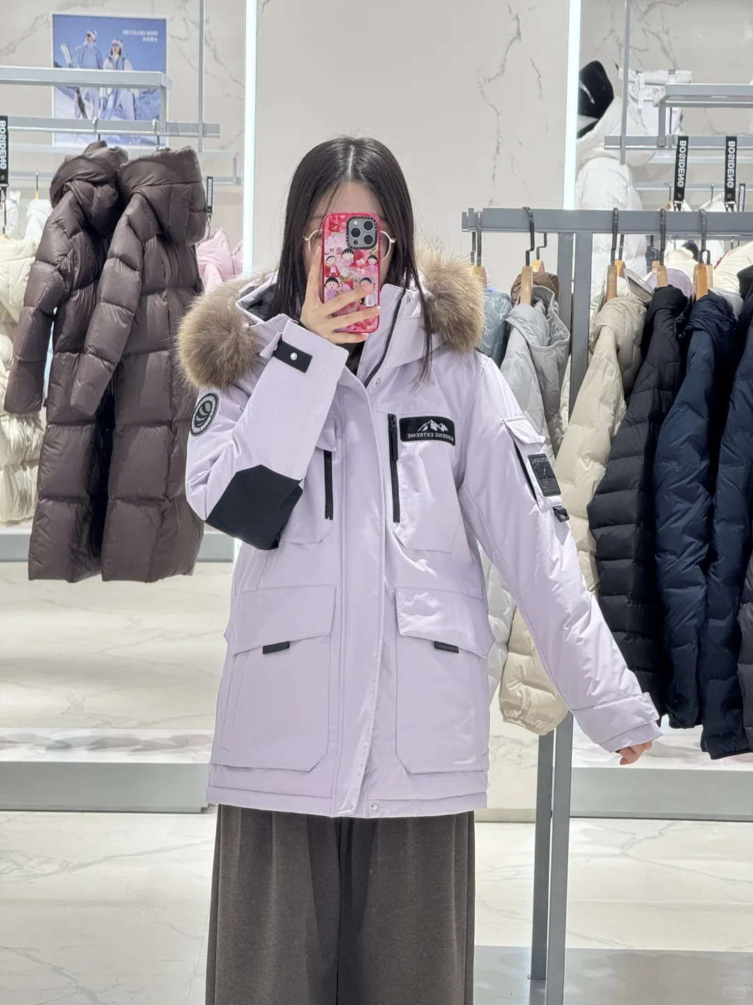 男朋友给的波司登和金耳钉