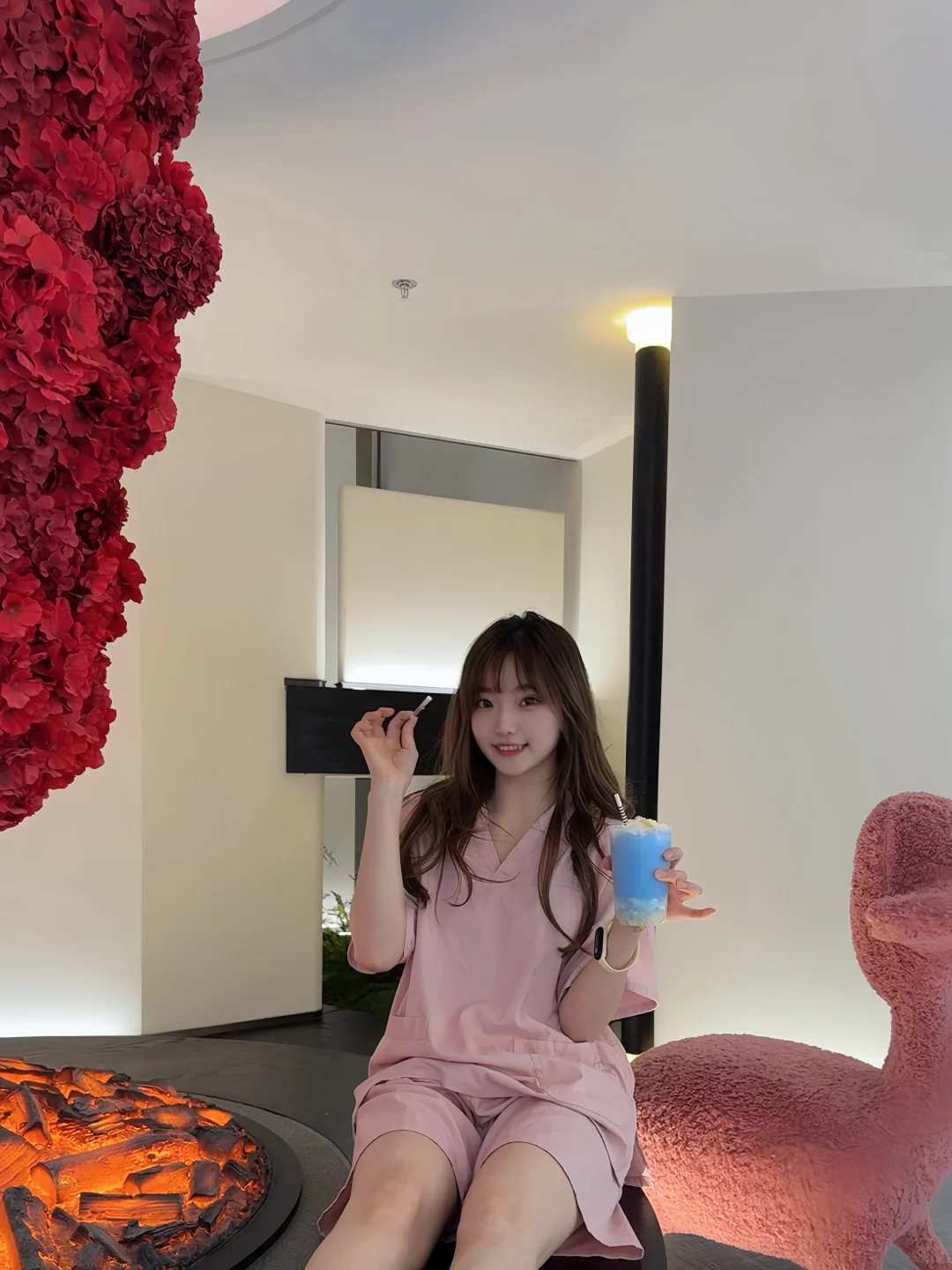 和女朋友在洗浴呆了一整天也不想回家～