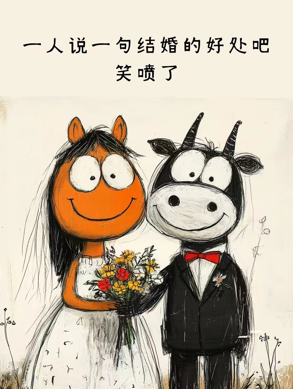 一人一句结婚的好处吧 笑喷了