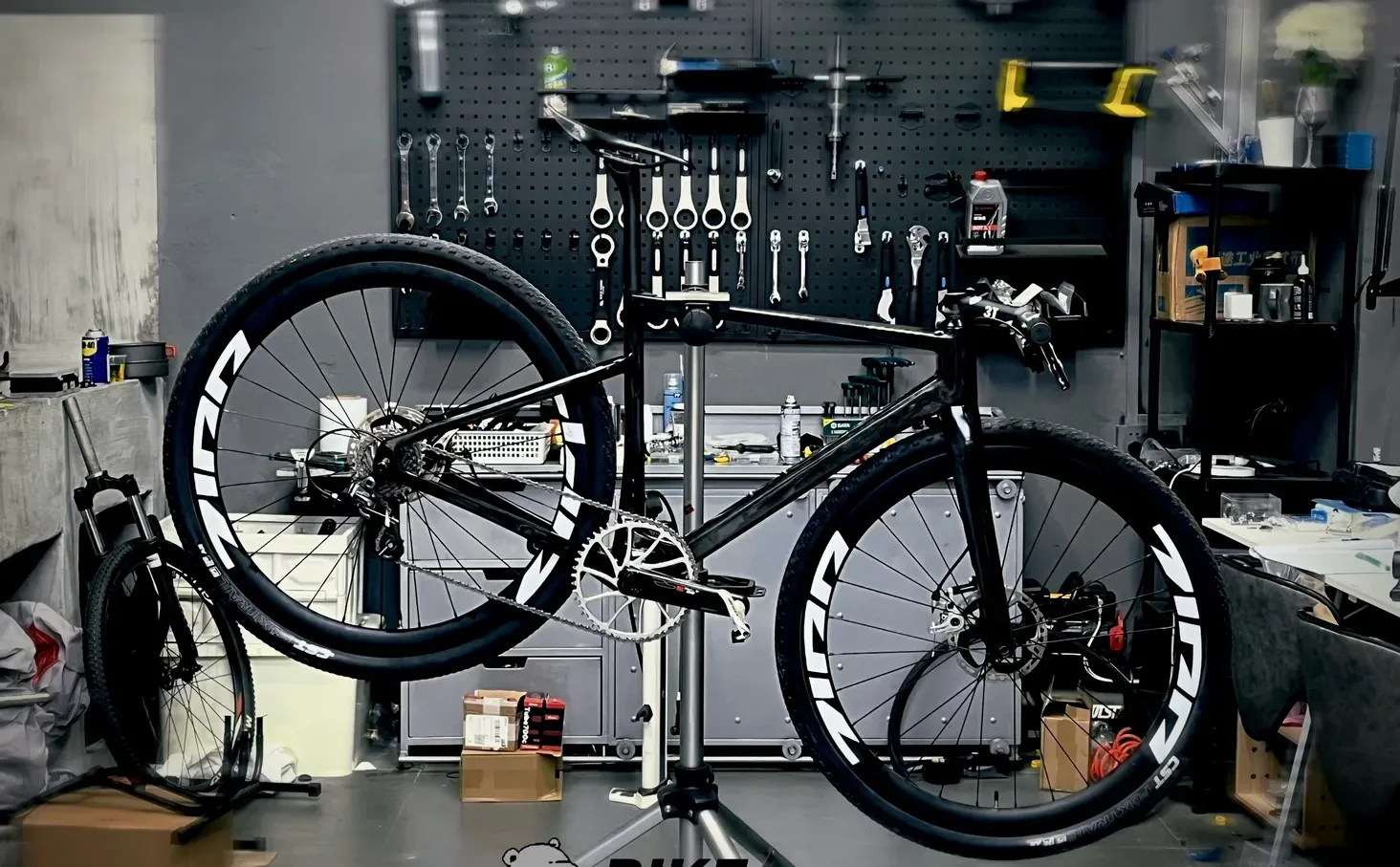 女朋友给我组装的自行车