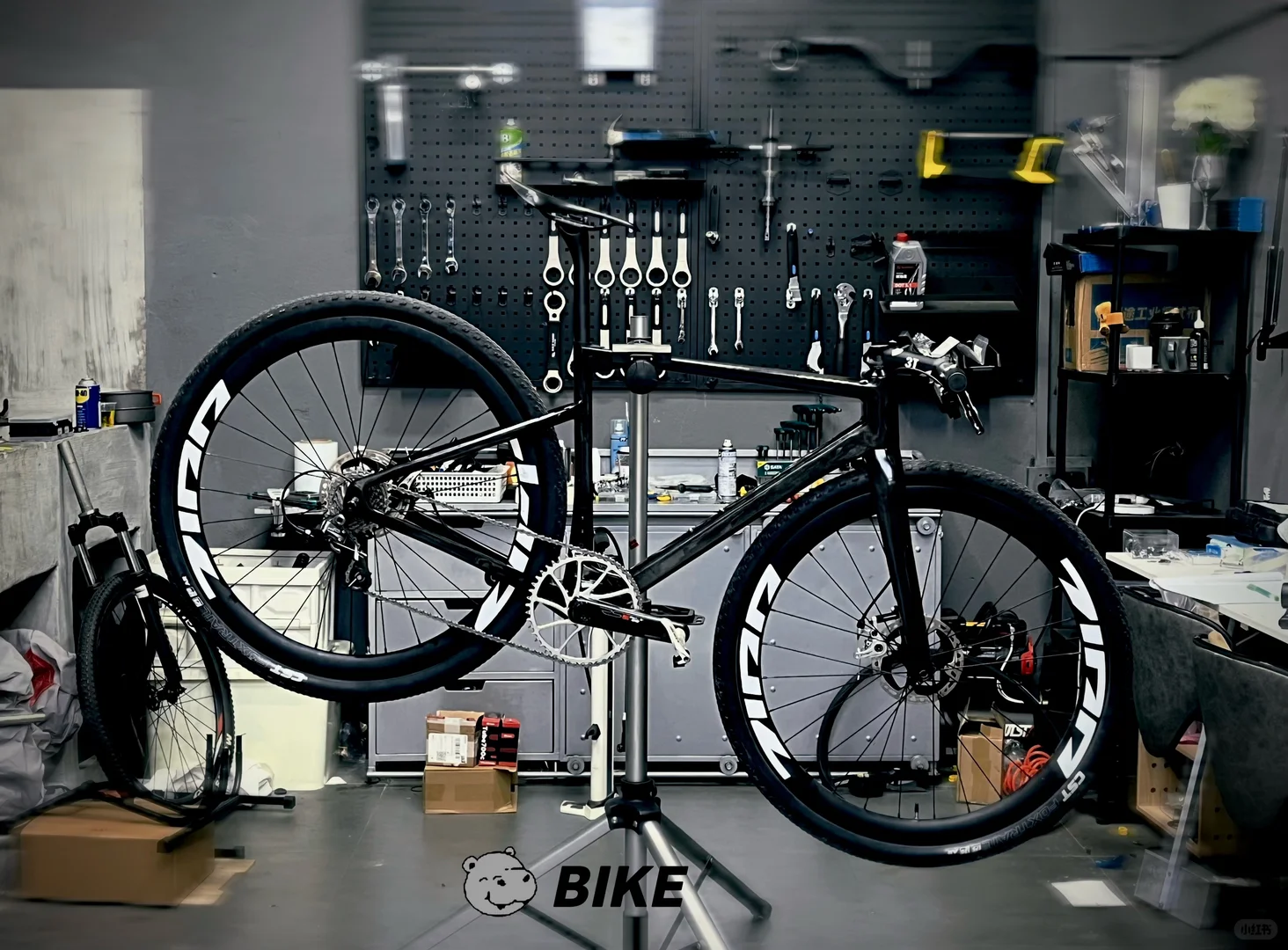 女朋友给我组装的自行车