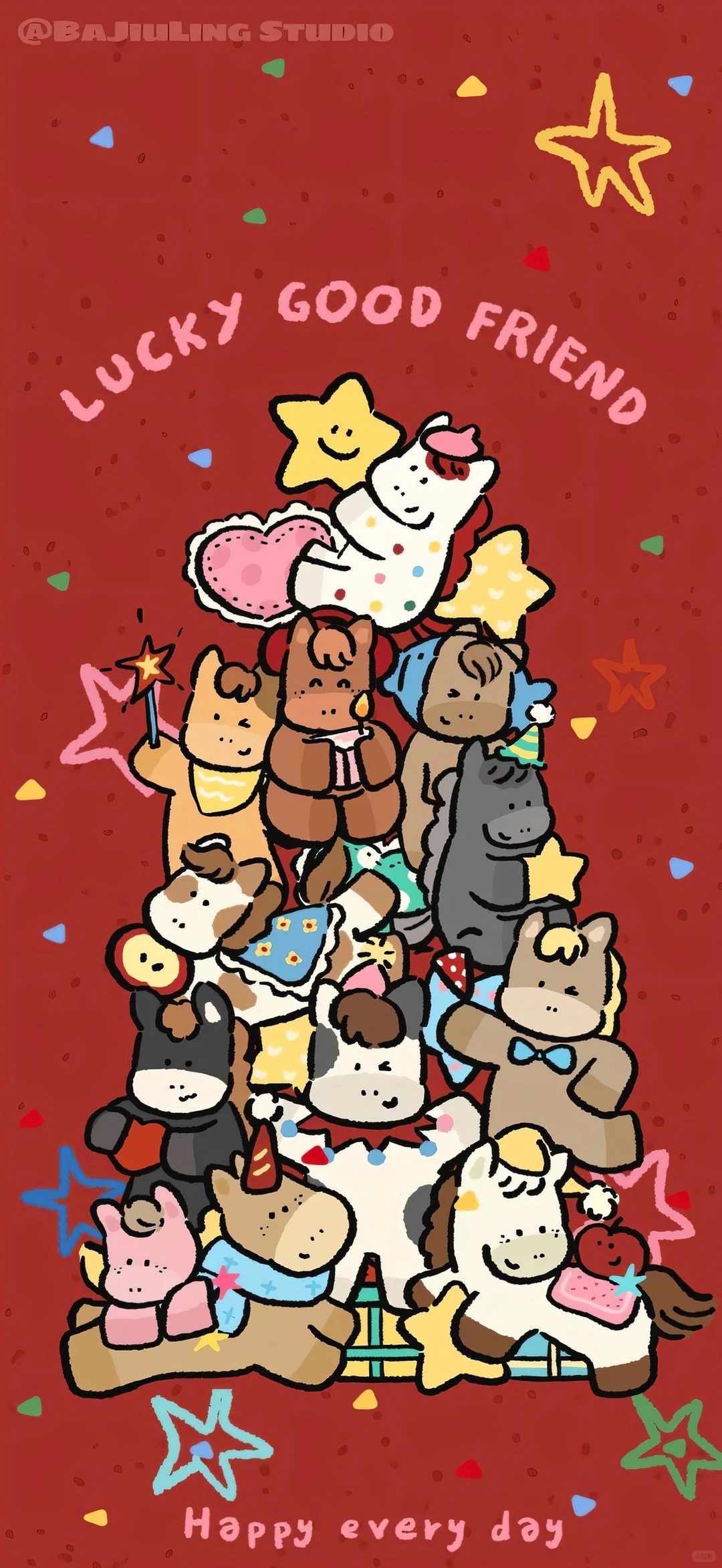 2026马年壁纸～新年手机壁纸套图