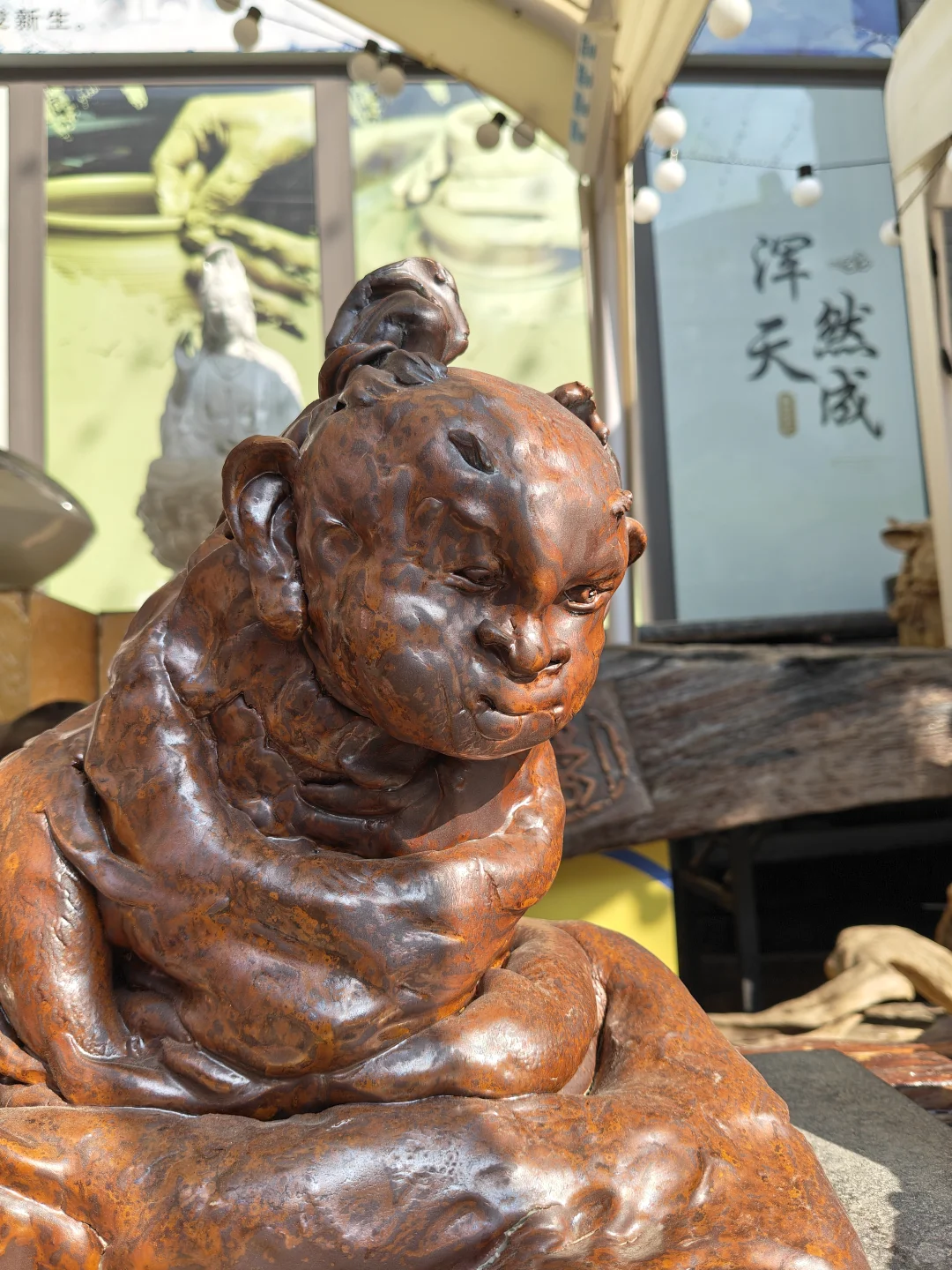 雕塑 艺术摆件 非遗传承 匠人精神 ##韦毛华陶意