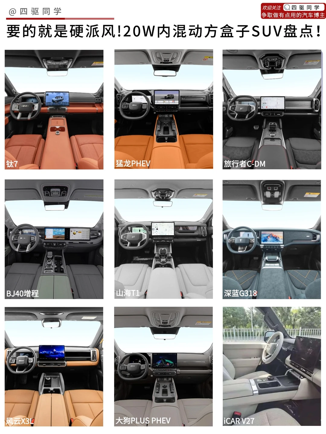 🔥20万内方盒子混动SUV盘点，你会选谁❓