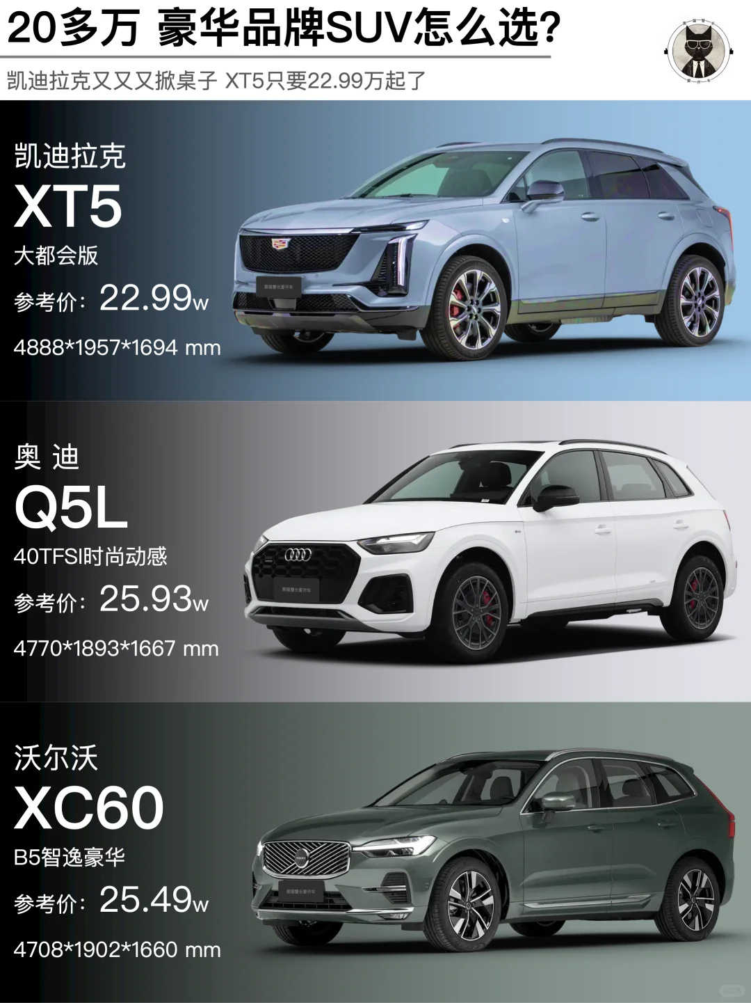 又掀桌子了❗凯迪拉克XT5只要22.99万❗