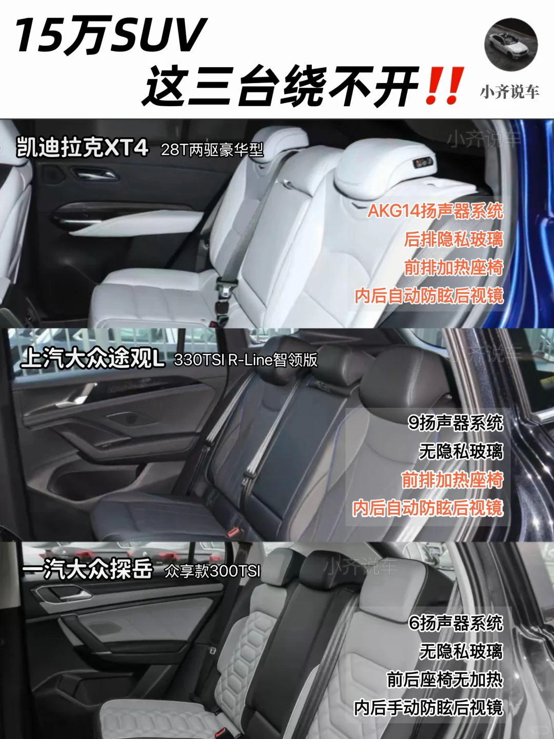 拯救纠结怪！15万SUV极限三选一，一篇看懂‼️