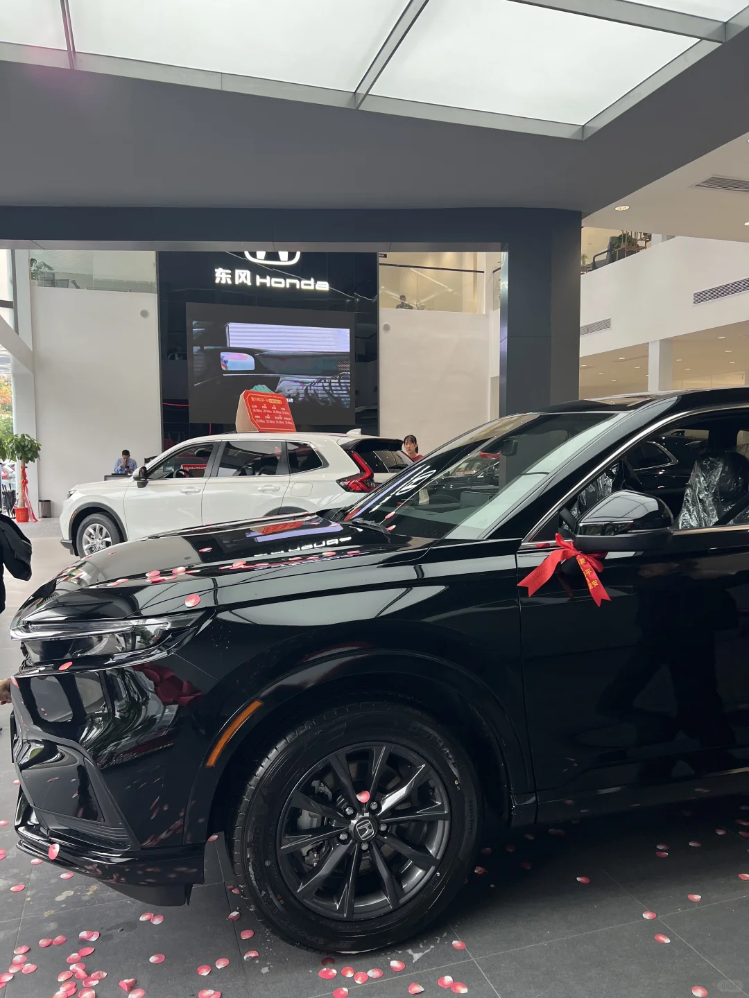 🚗💖「和老公一起提了混动CRV！省油又能装，家