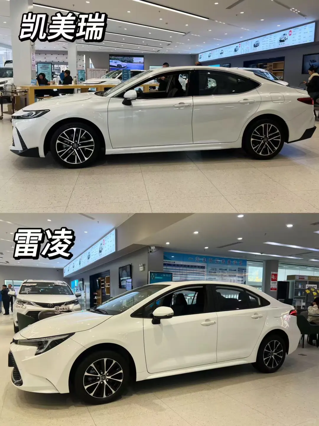 🚗广丰轿车｜雷凌🆚凯美瑞