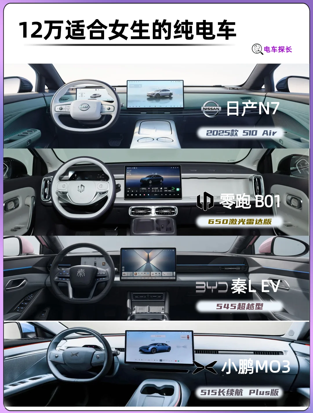 💓12W以内｜2025女生买车看过来