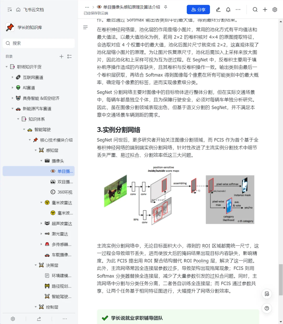 自动驾驶单目摄像头感知算法介绍，求职干货