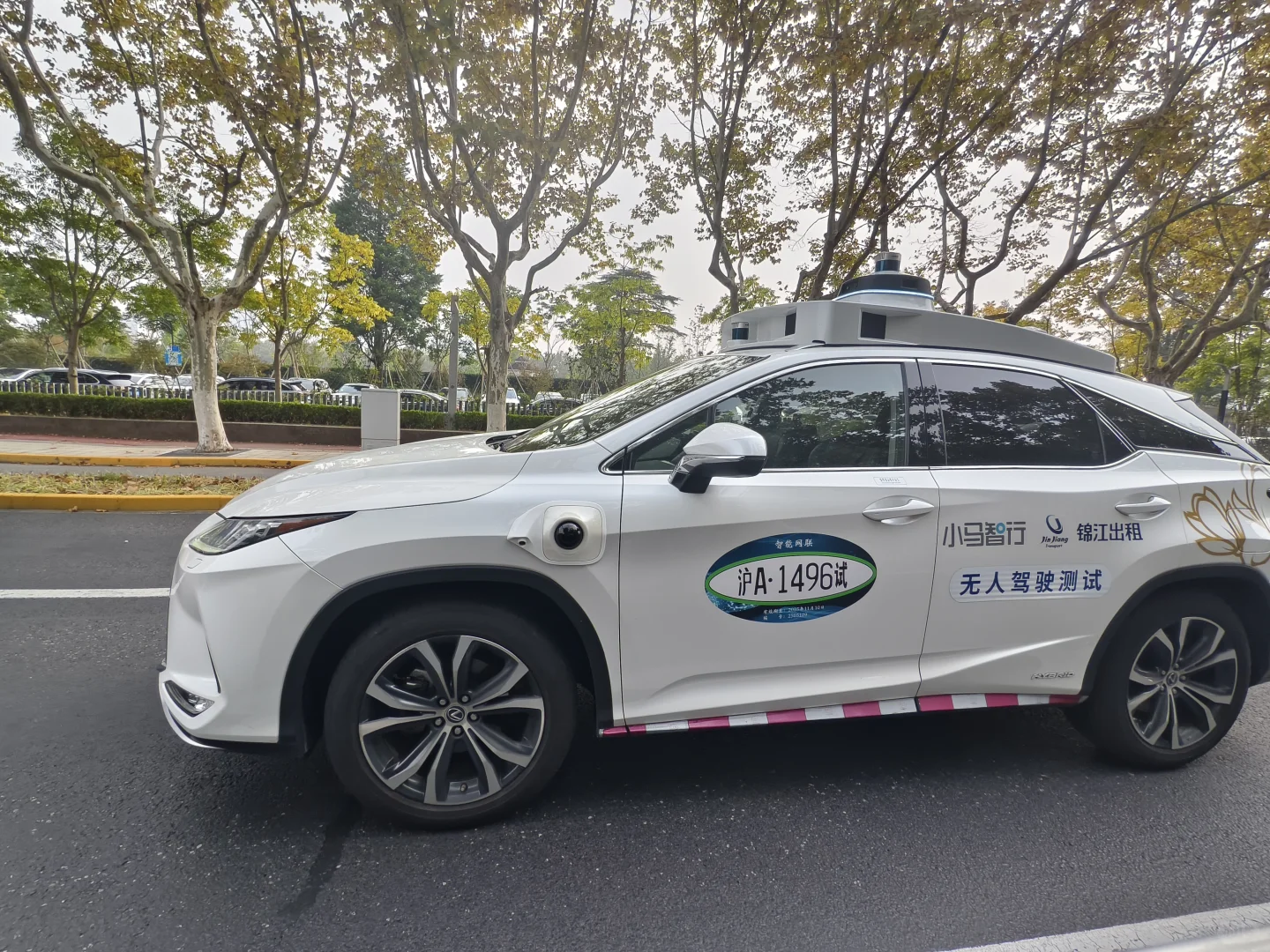 看到了上海的无人智驾，速度还很快