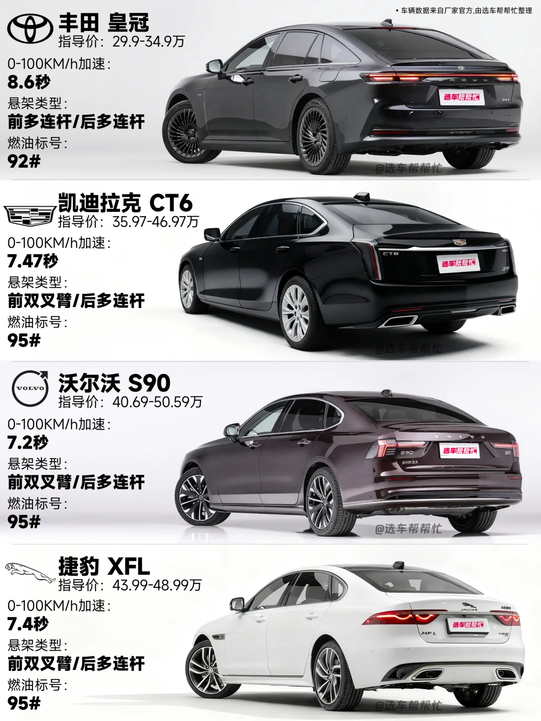 30万预算买中大型轿车你会它们考虑吗❓