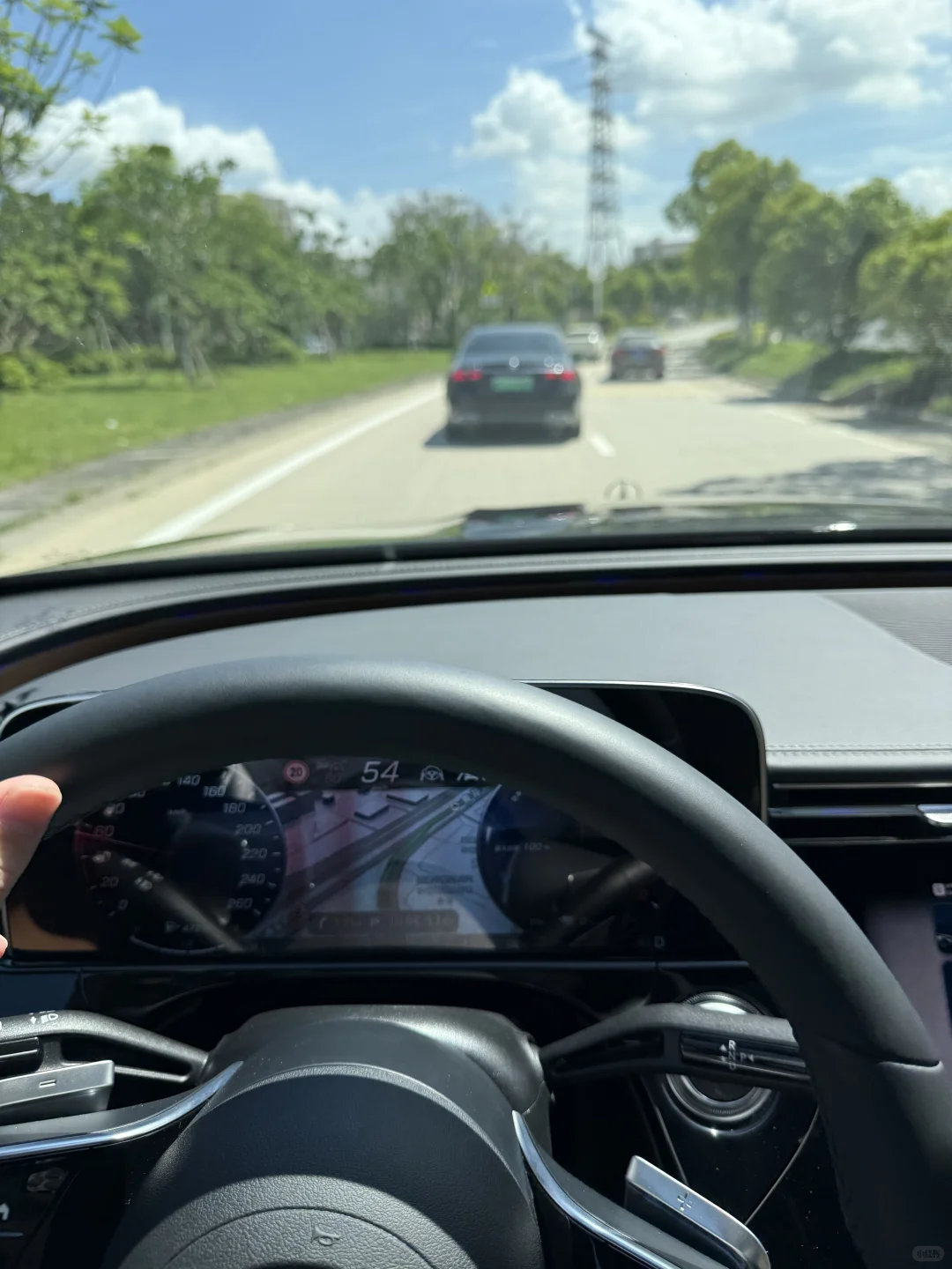 奔驰L2+导航辅助驾驶，绝了