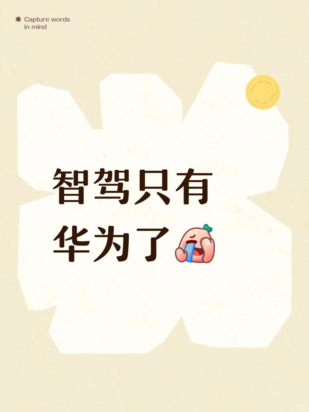 智驾只有华为能喊了😅