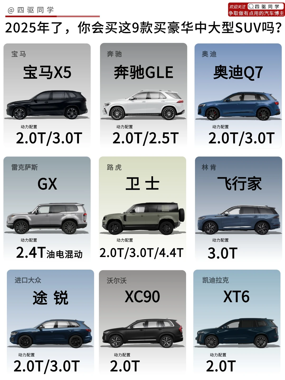 🔥2025年了，你还会买这9款豪华SUV吗❓