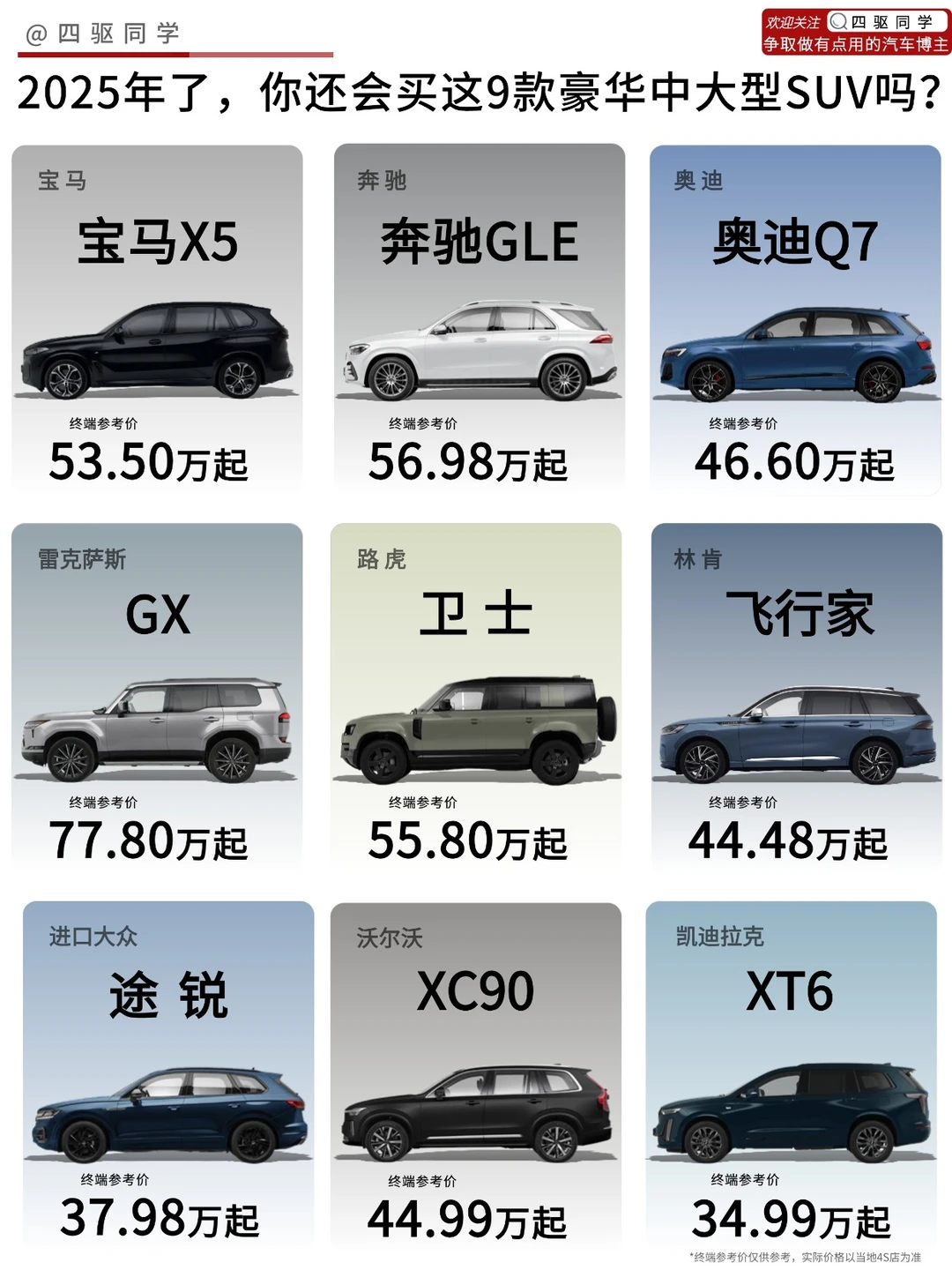 🔥2025年了，你还会买这9款豪华SUV吗❓