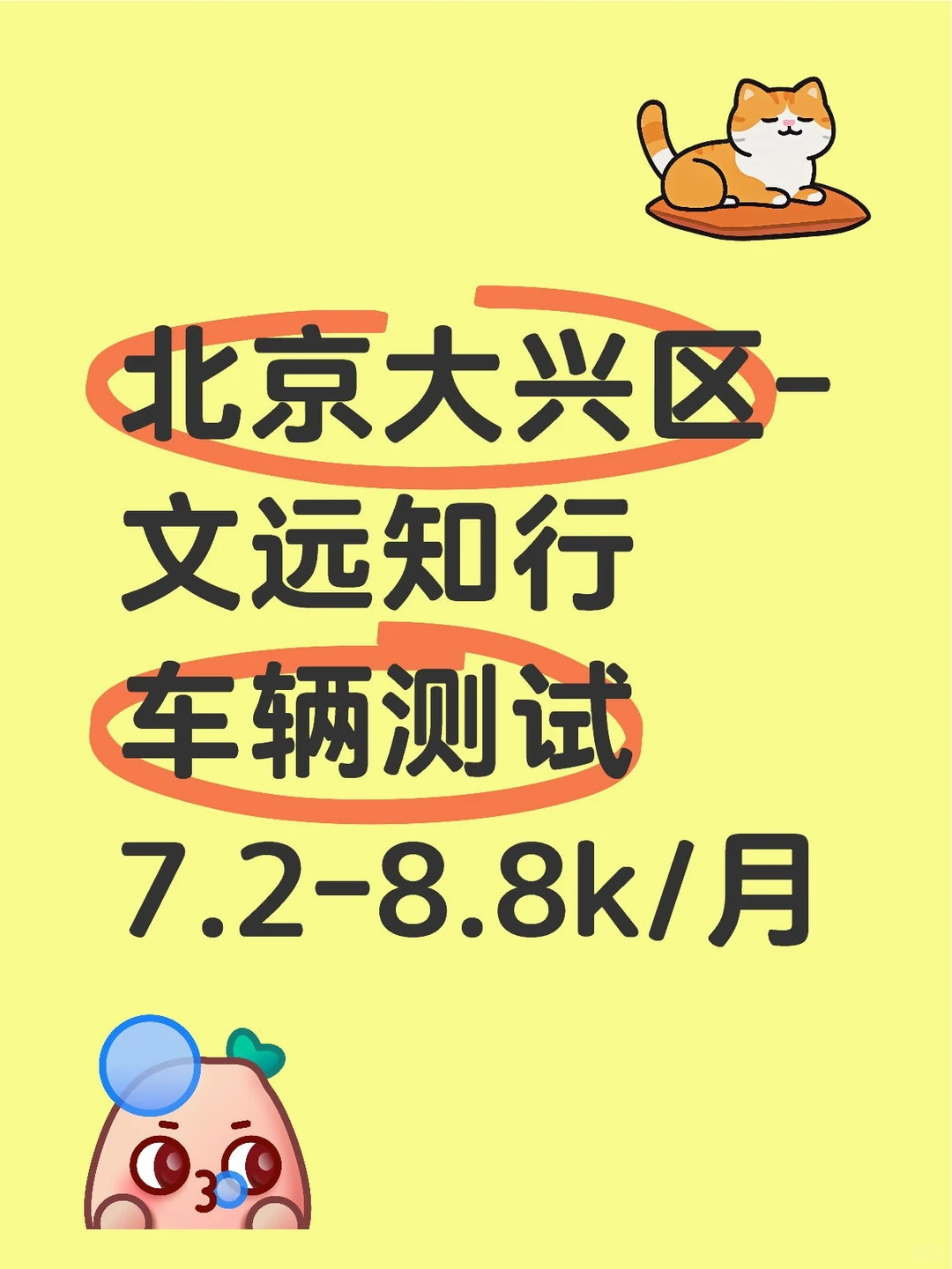 北京大兴区-车辆测试员