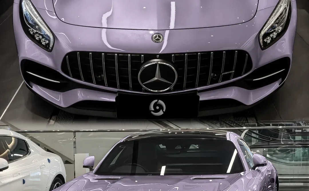 紫色的奔驰AMG，真的好梦幻💜
