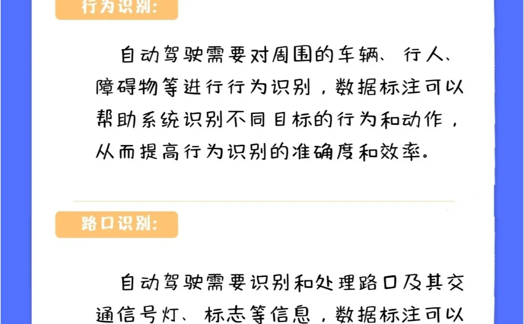 数据标注在自动驾驶的应用场景