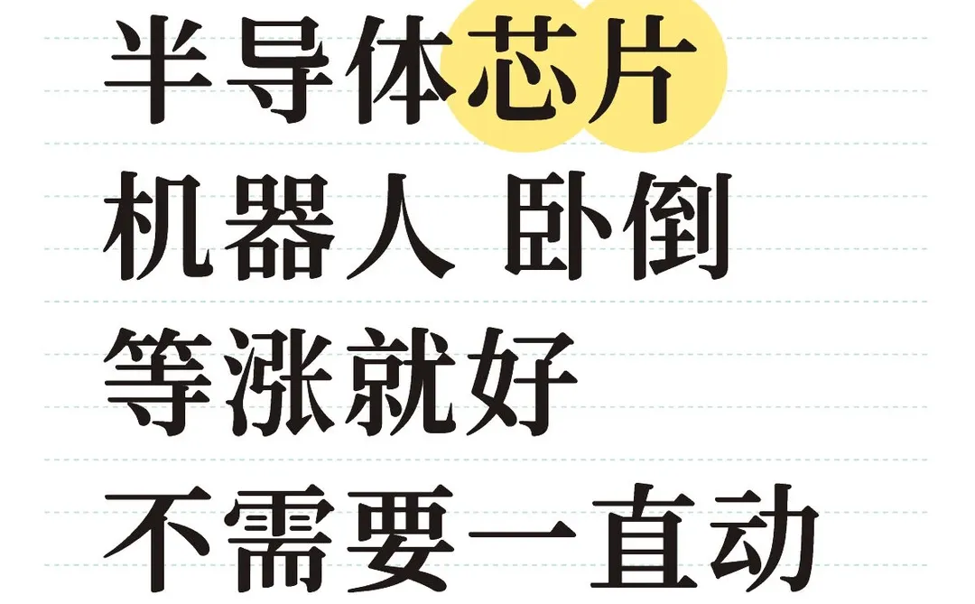 半导体芯片 机器人 横盘卧倒等涨