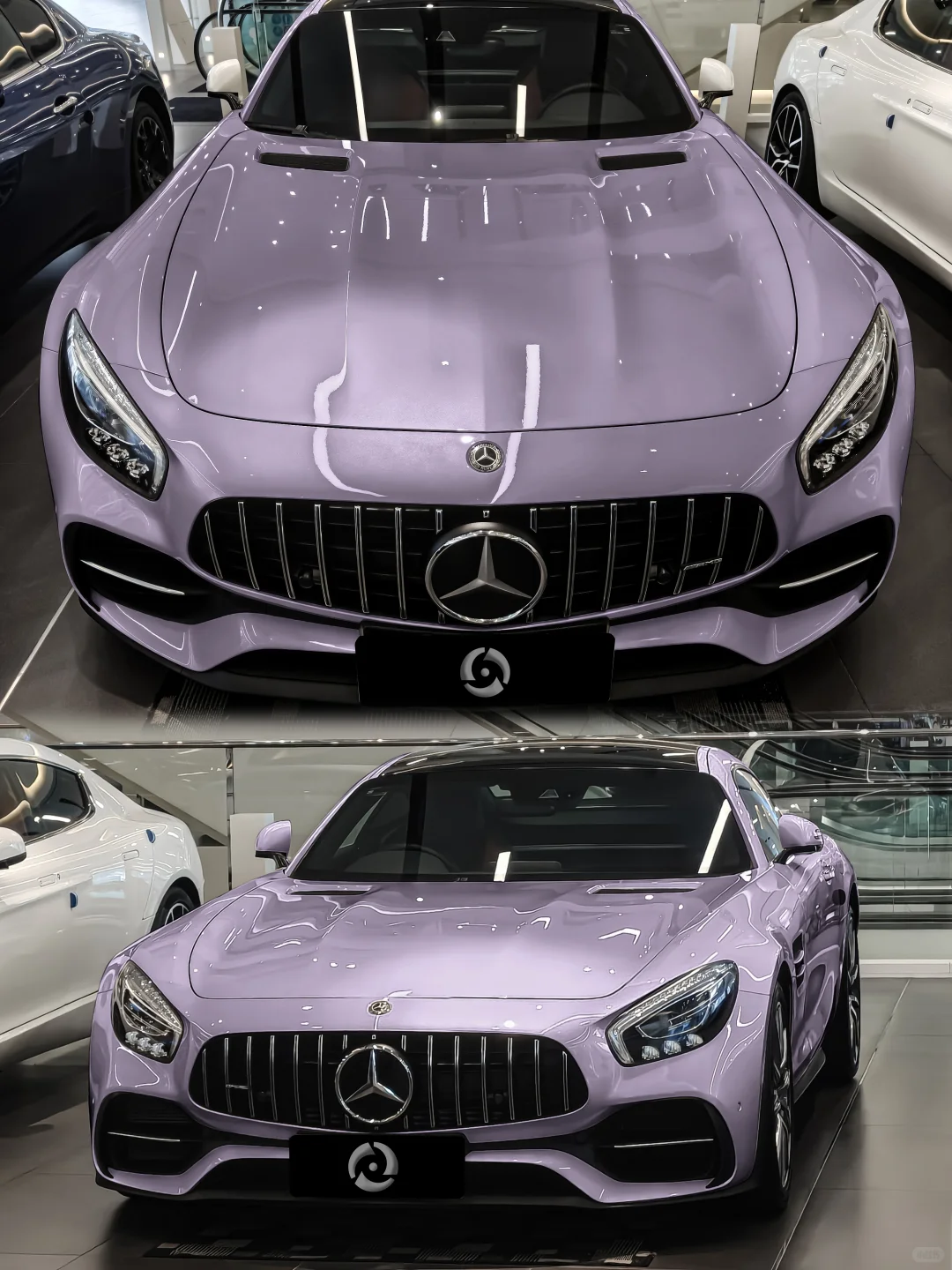 紫色的奔驰AMG，真的好梦幻💜