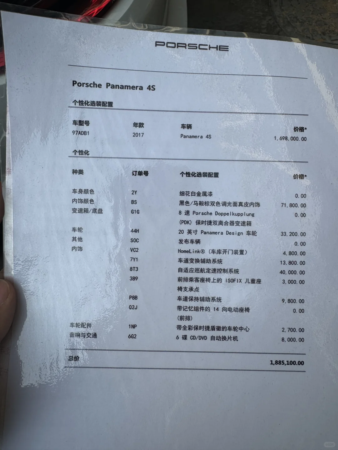 五十多万-买大满配帕拉梅拉4S！新车落地200+