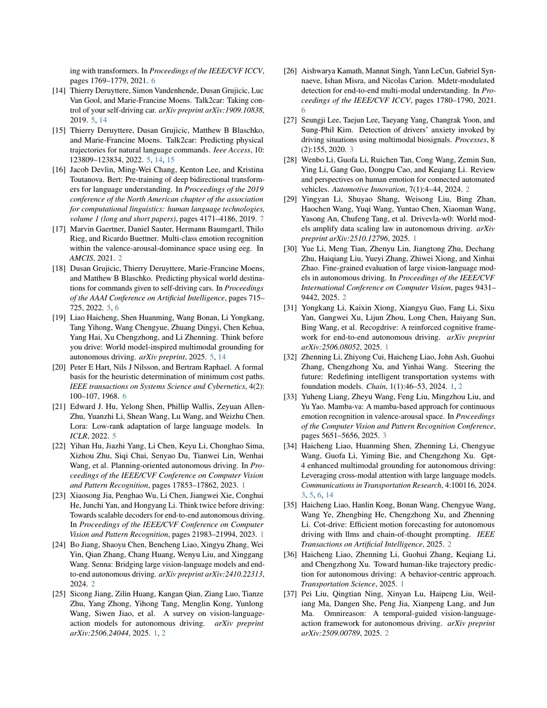 E3AD: 情感感知的端到端自动驾驶模型