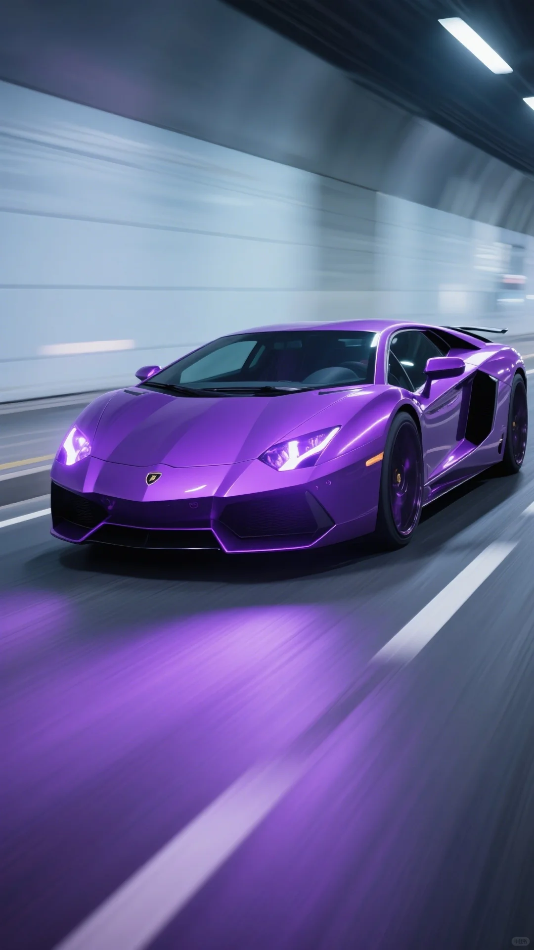兰博基尼壁纸|世界上跑的最快的紫色车！！