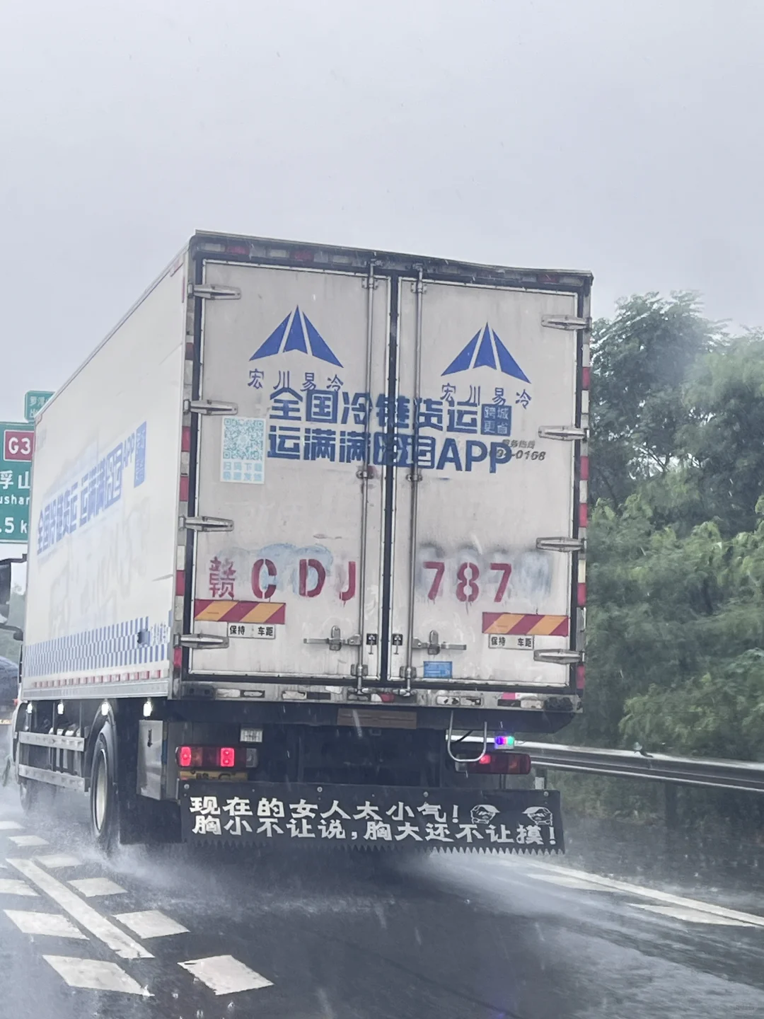 在高速看到一辆霸气的冷链车！