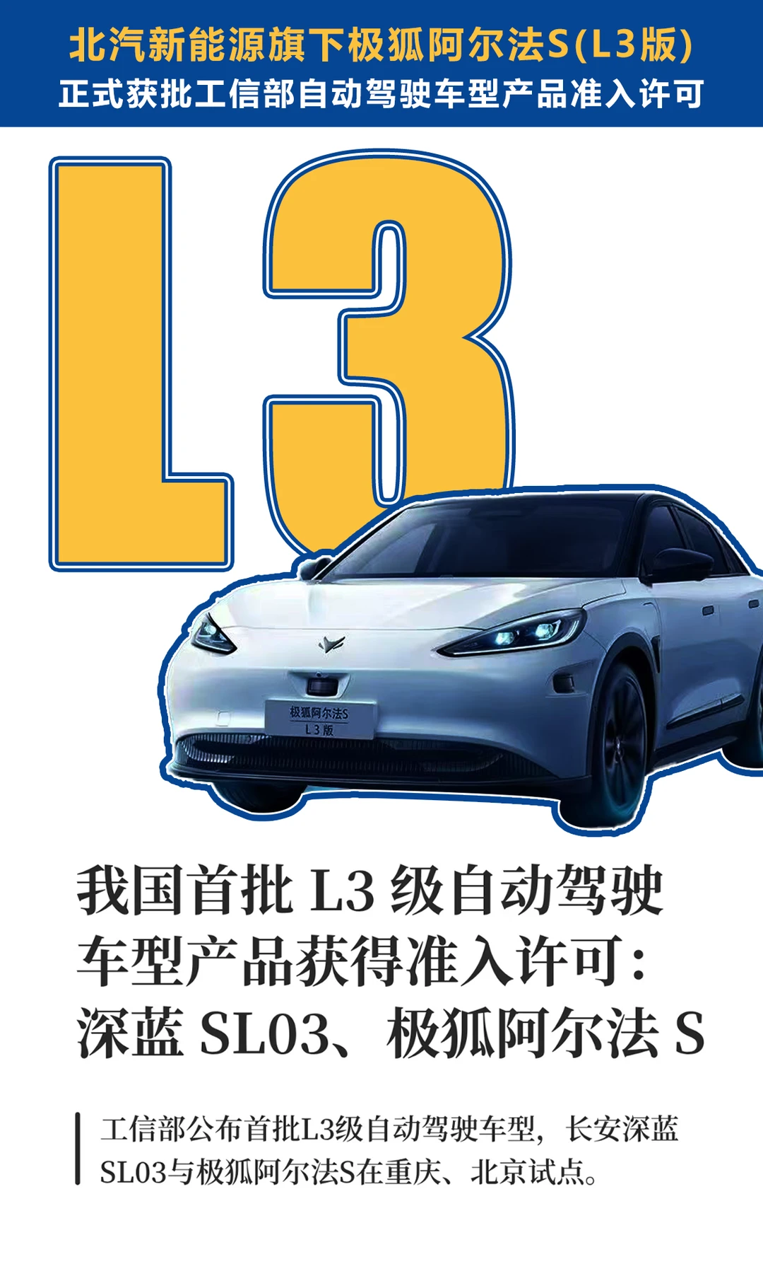极狐阿尔法 S 率先驶入自动驾驶新时代！🚗✨