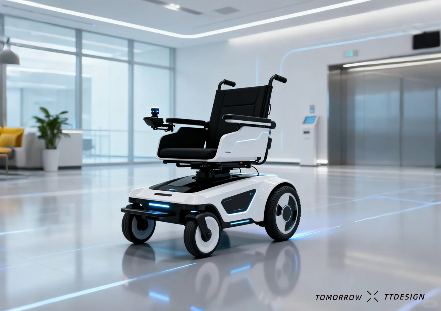 自动驾驶轮椅机器太给力了！