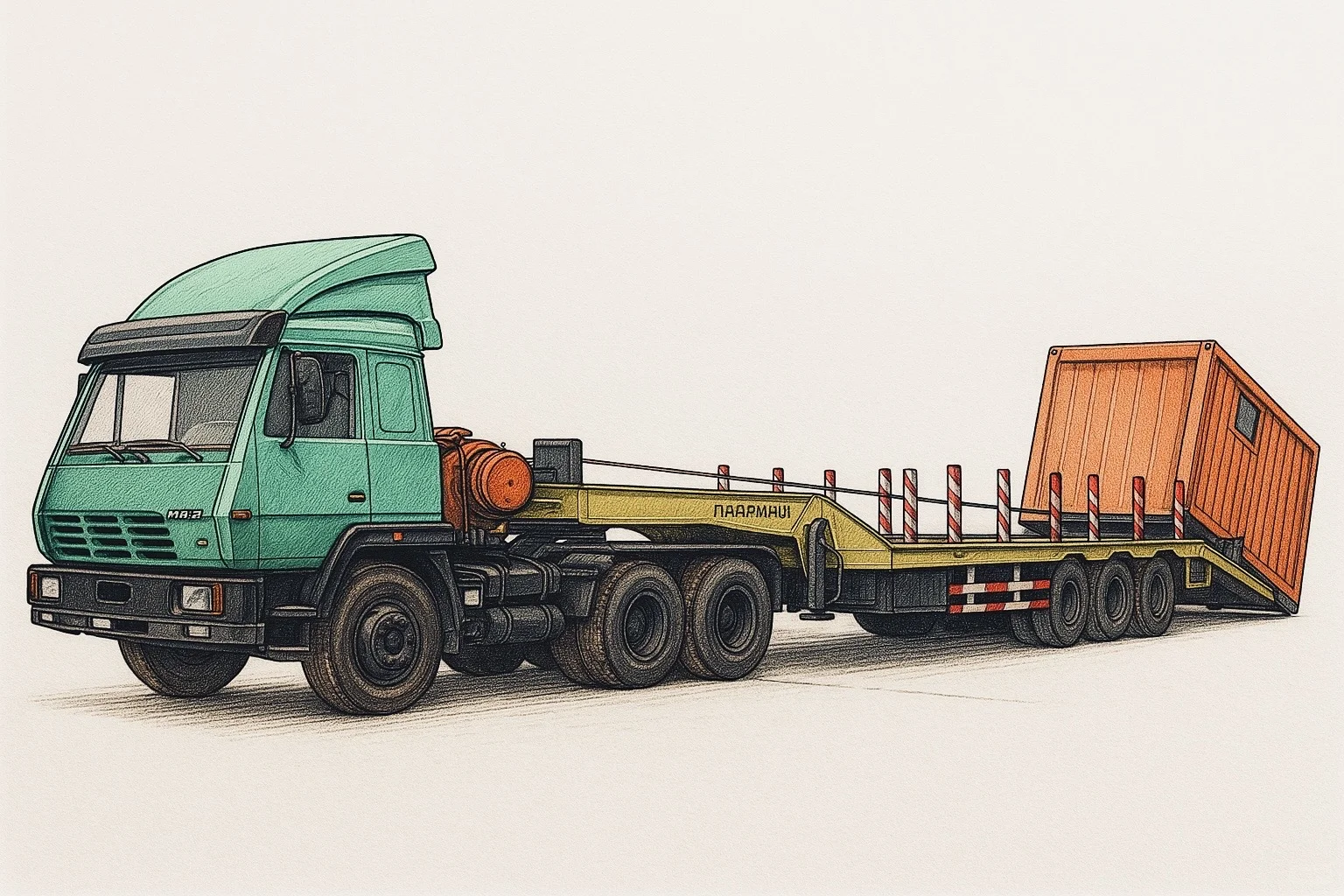 中国重汽(CNHTC)引进的Steyr91插画