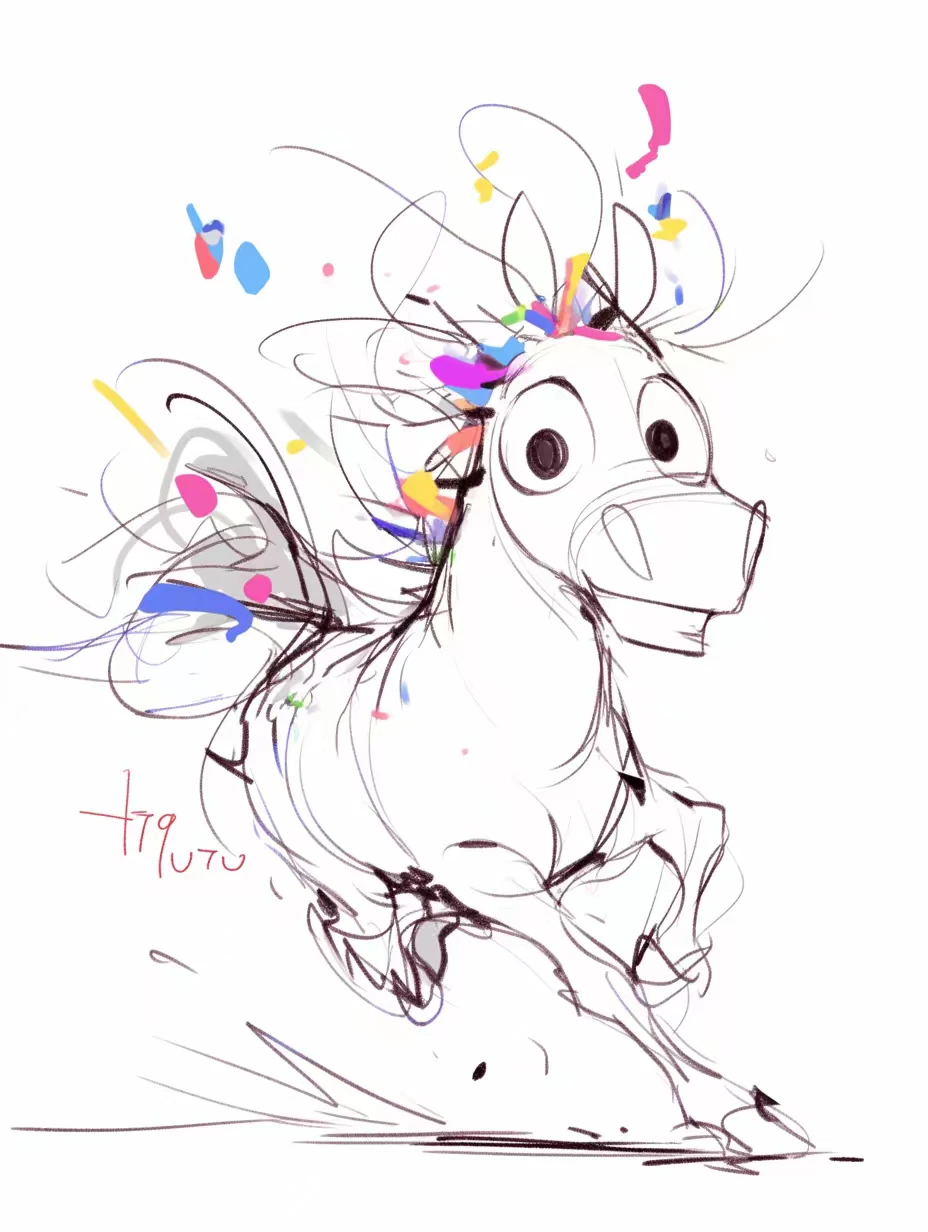 小马潦草画风！