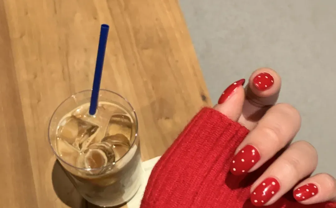 new nail🍓新年战甲被我做到了～好爱波点