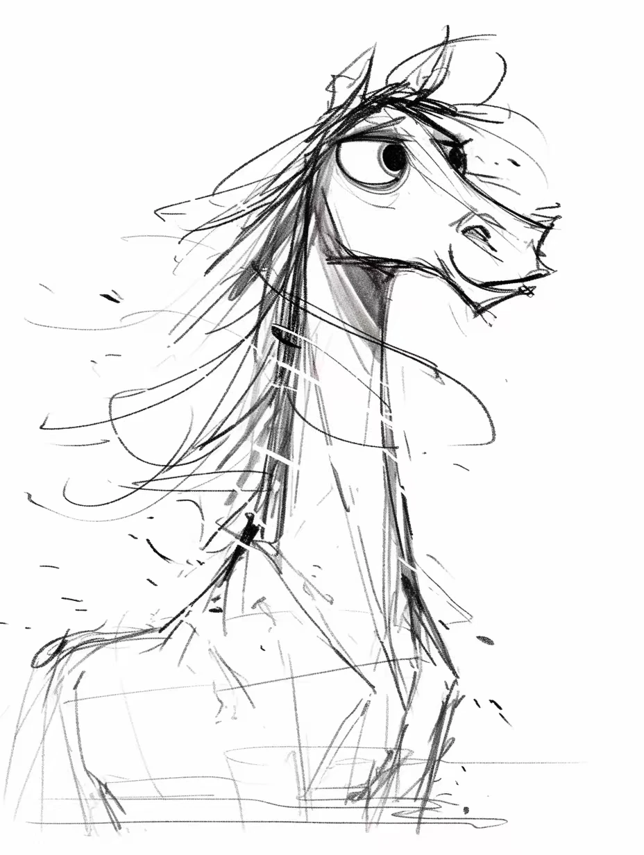 小马潦草画风！