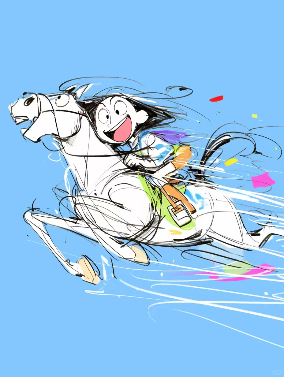 小马潦草画风！