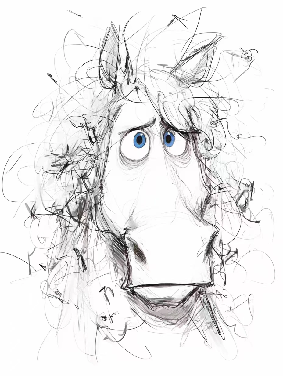 小马潦草画风！