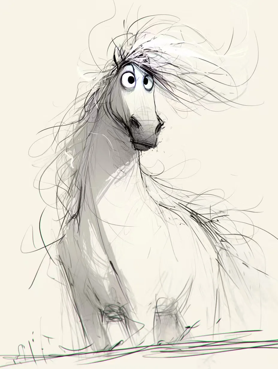 小马潦草画风！