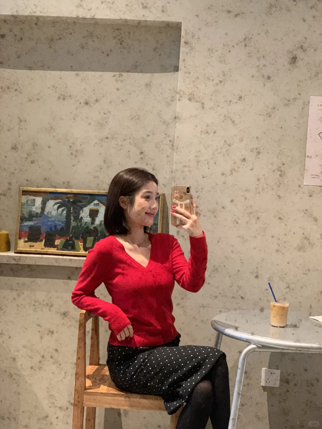 new nail🍓新年战甲被我做到了～好爱波点