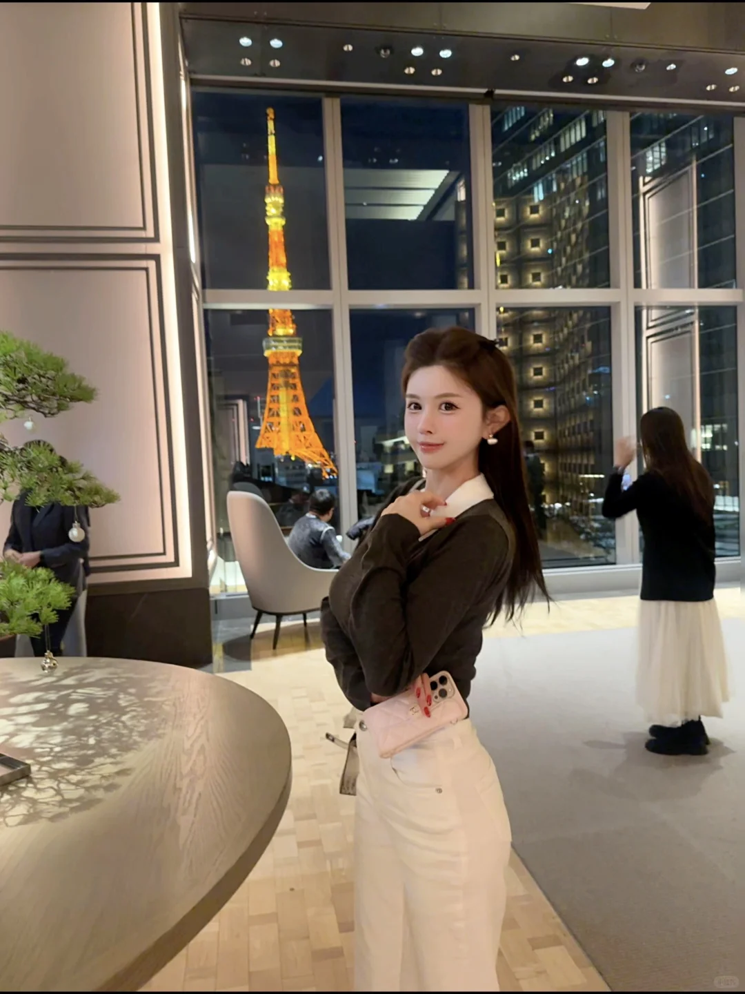 夜晚的东京铁塔真的太美啦～