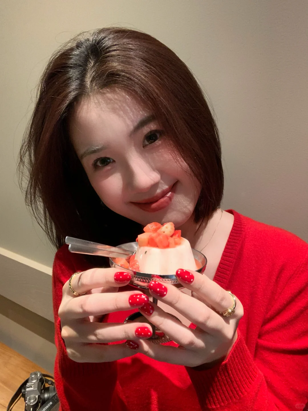 new nail🍓新年战甲被我做到了～好爱波点