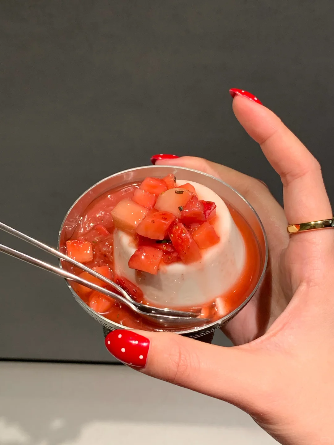 new nail🍓新年战甲被我做到了～好爱波点